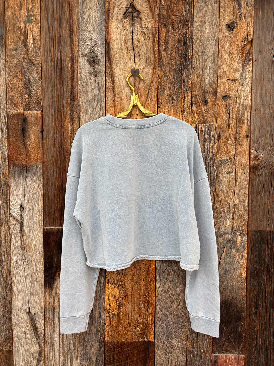 Z Supply Circuit Knit Denim Sweatshirt - Ocean Air Indigo