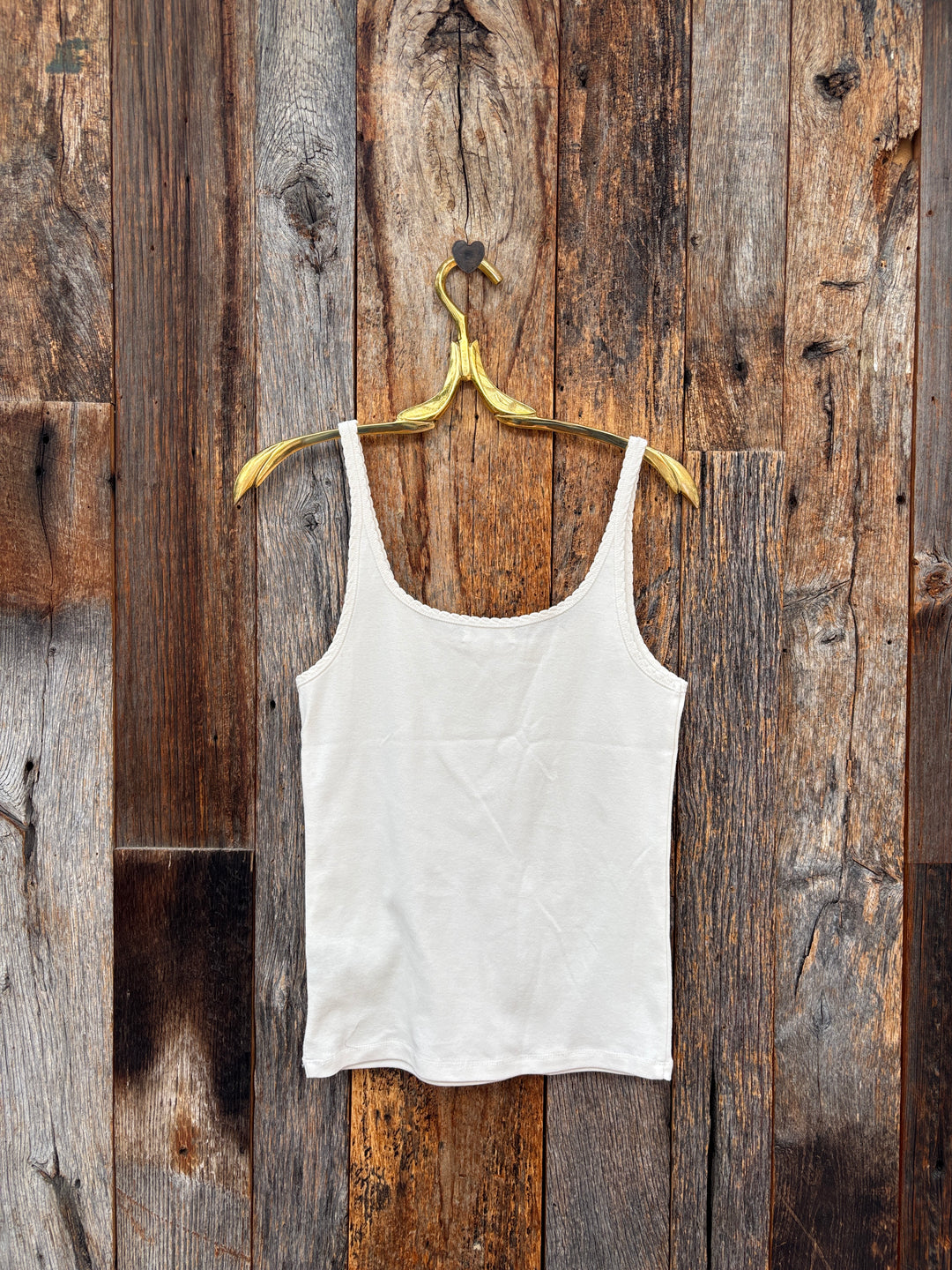 Z Supply Vale Scalloped Tank - Sandstone