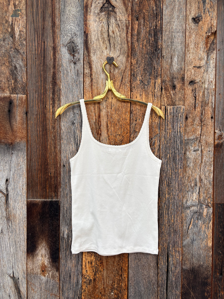 Z Supply Vale Scalloped Tank - Sandstone