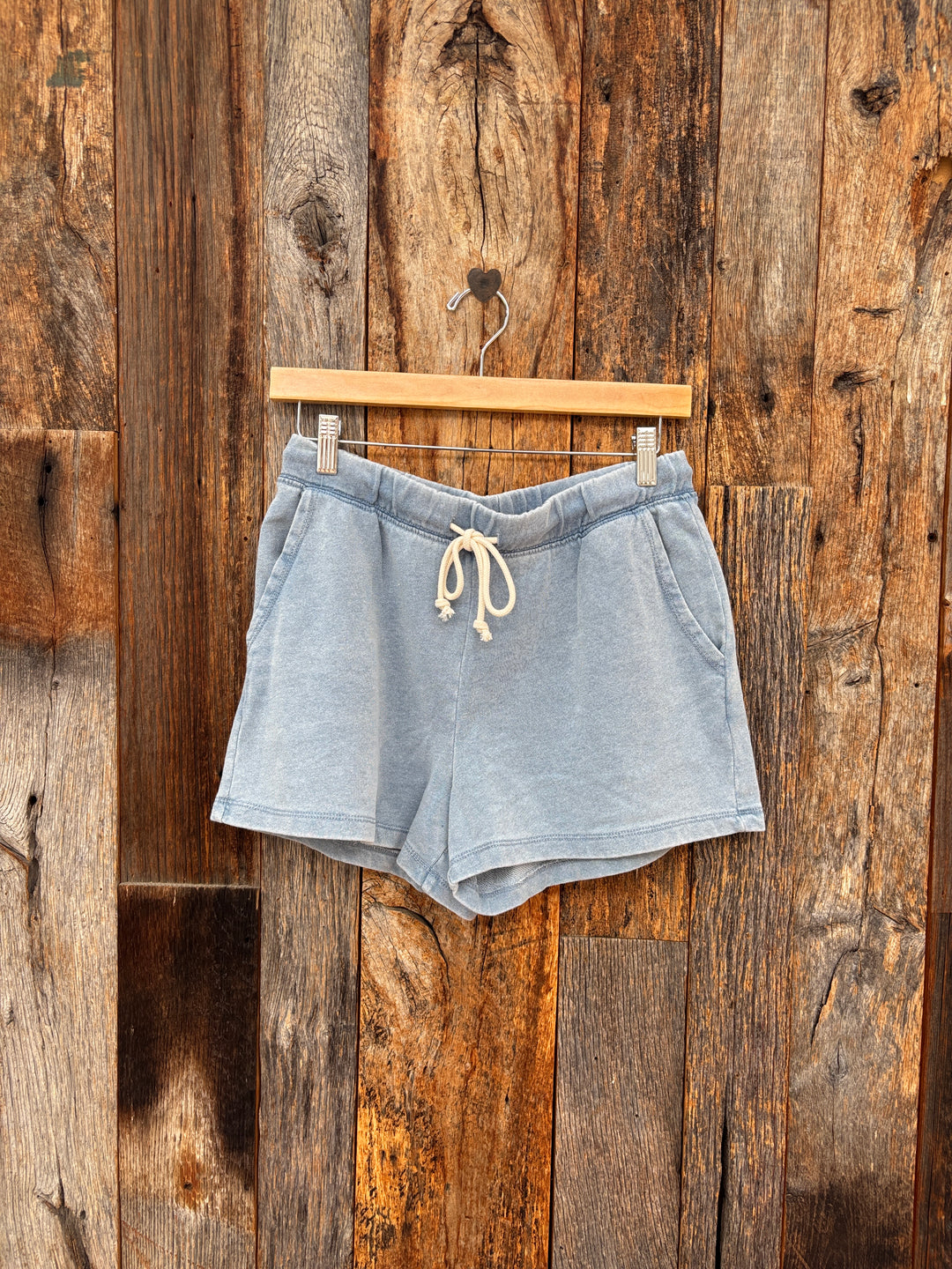 Z Supply Hunter Knit Denim Short - Ocean Air Indigo