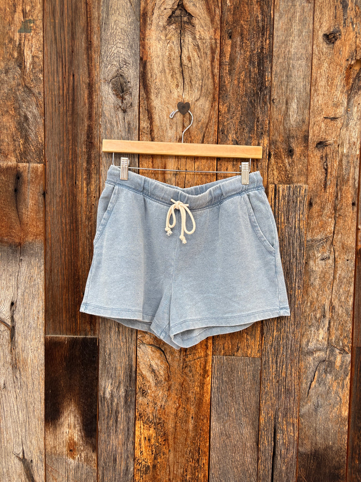 Z Supply Hunter Knit Denim Short - Ocean Air Indigo