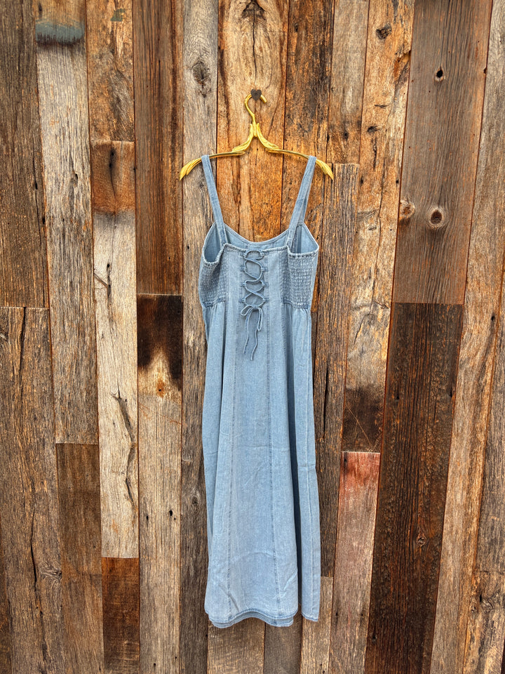 Z Supply Leonora Indigo Midi Dress - Classic Indigo