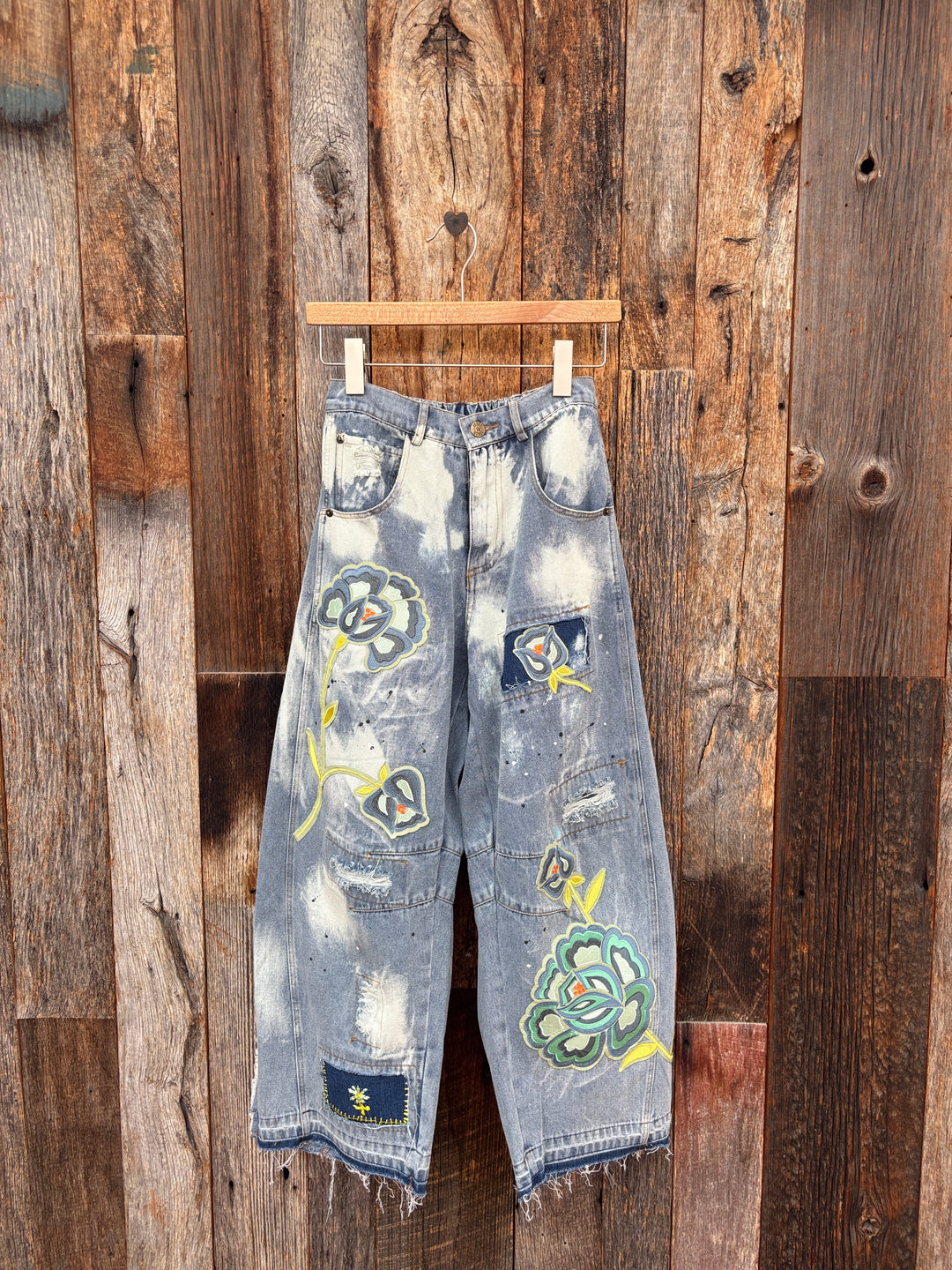 Jaded Gypsy Wildbloom Barrel Jeans