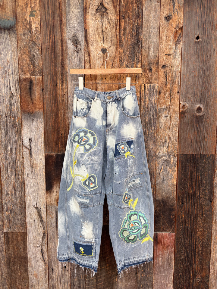 Jaded Gypsy Wildbloom Barrel Jeans