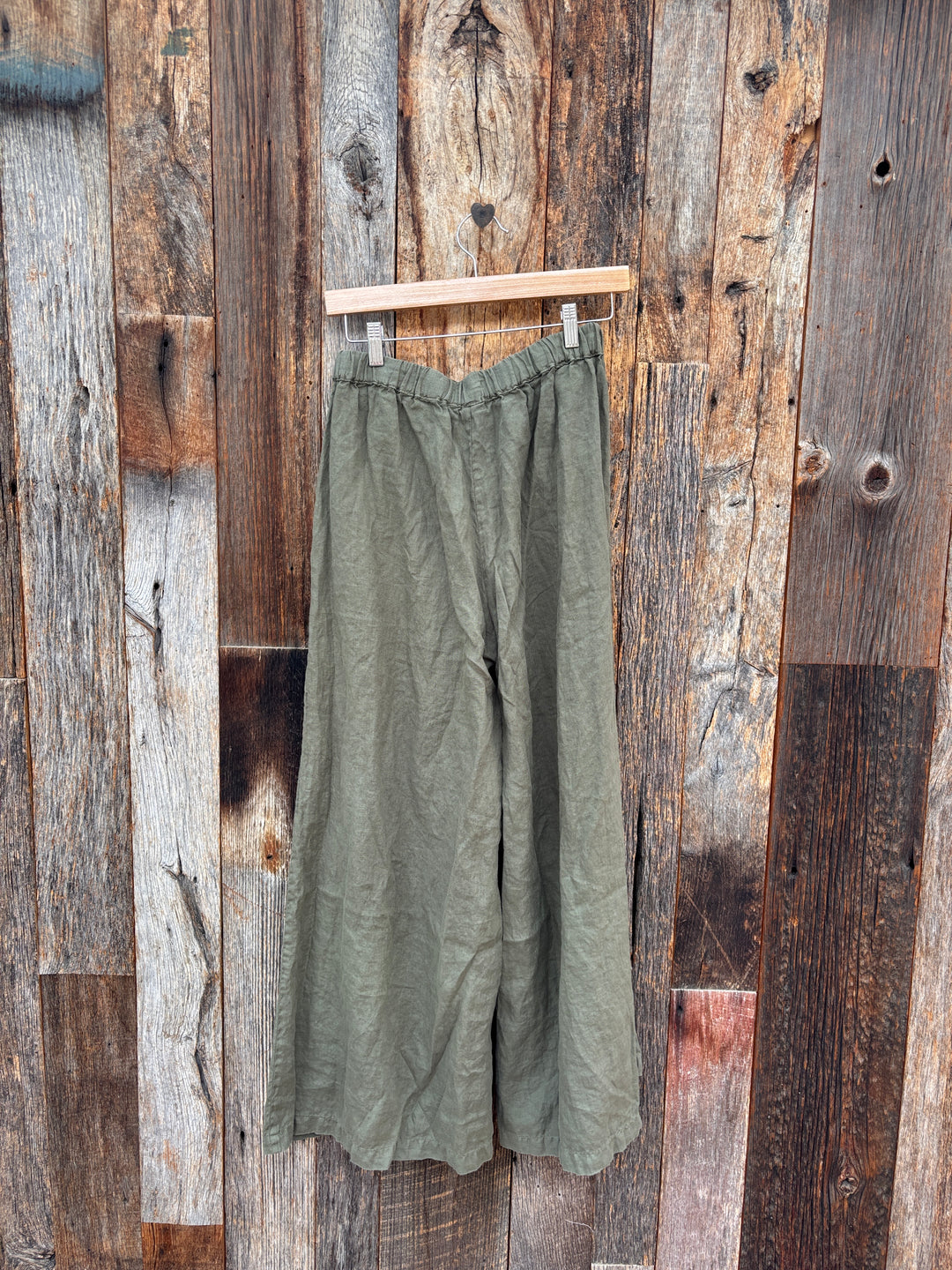 Llea Blue Becca Wide Leg Pant - Army