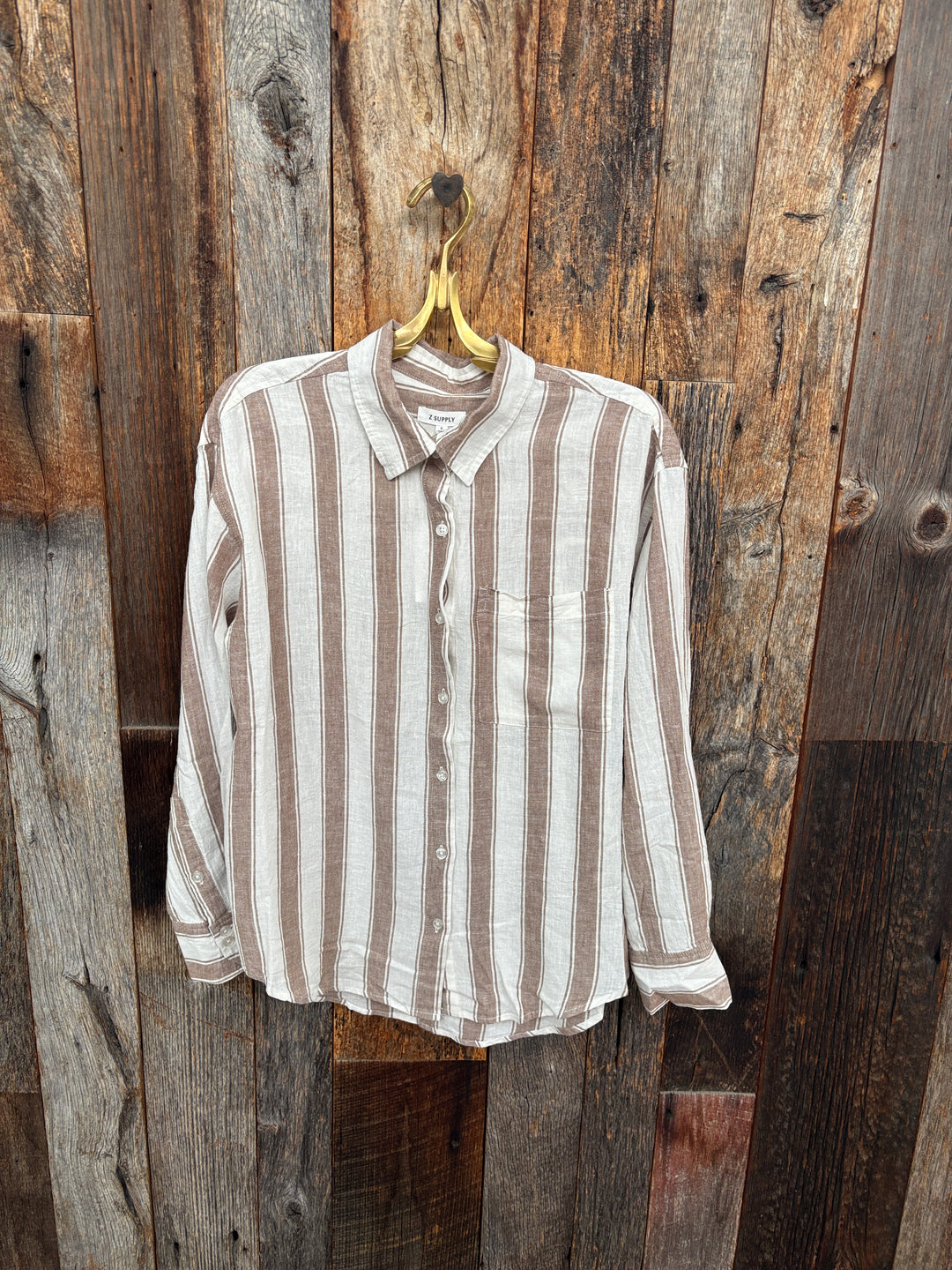 Z Supply Perfect Striped Button Up