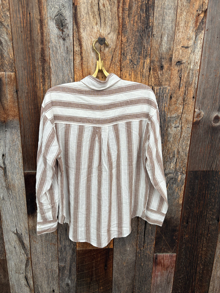Z Supply Perfect Striped Button Up