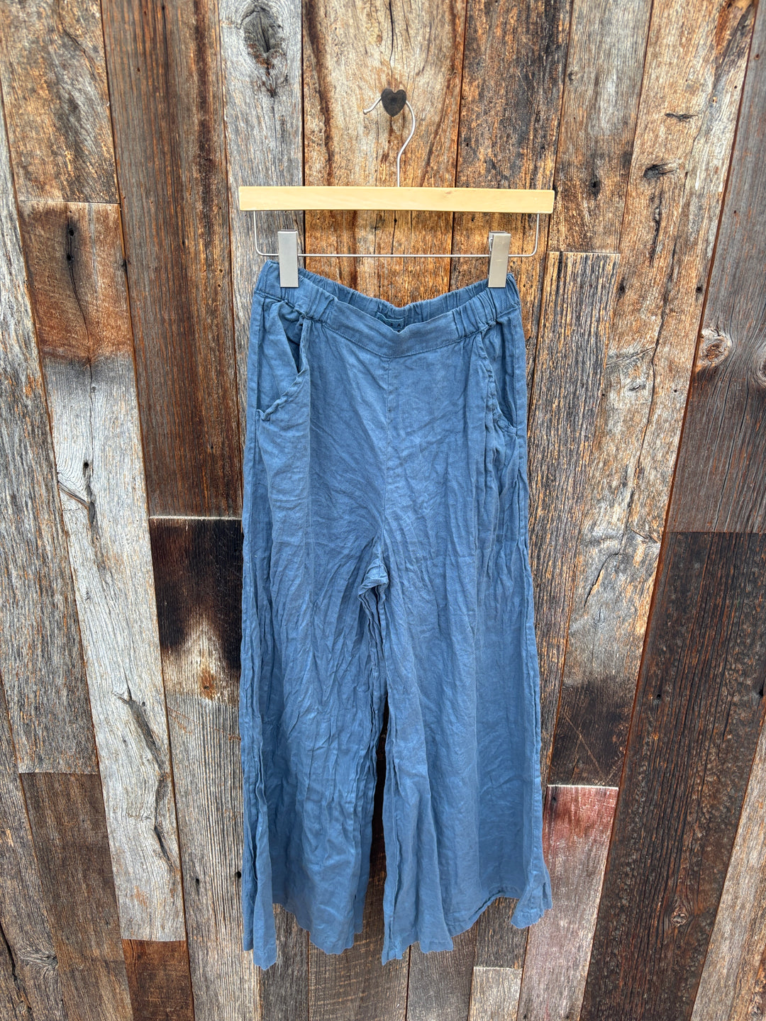 Llea Blue Becca Wide Leg Pant - Navy