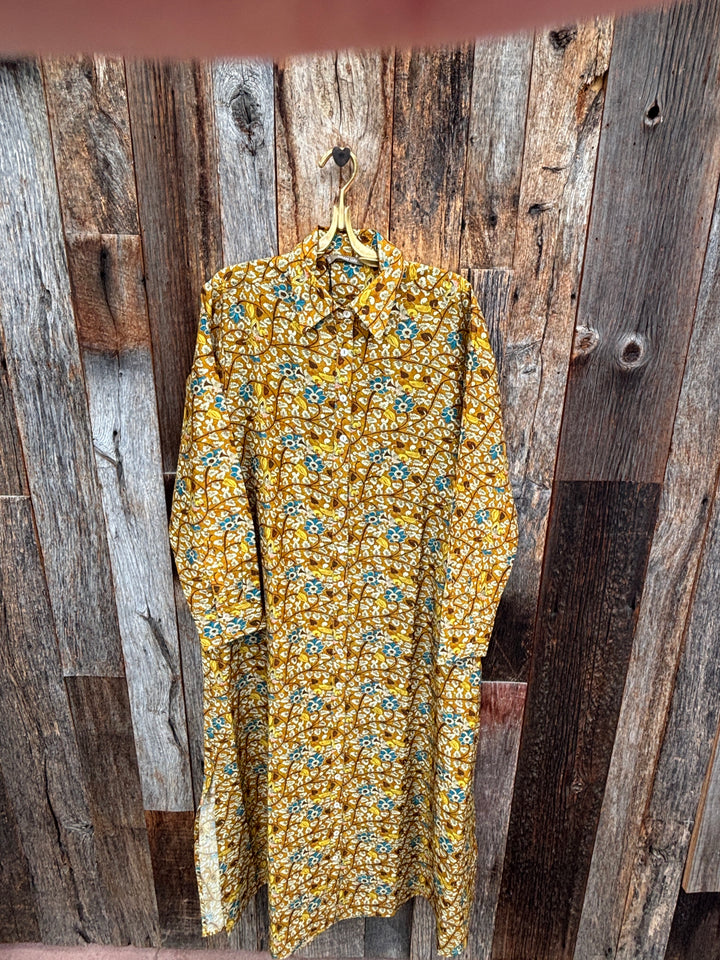 Chan Luu Garden Shirt Dress - Marigold