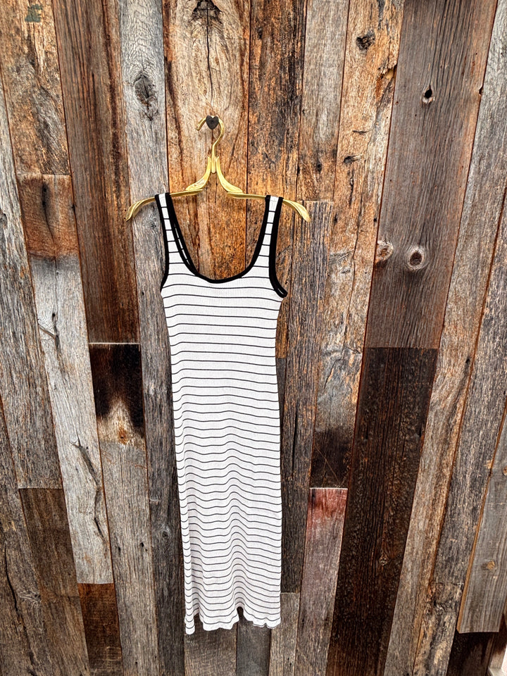 Sundry Low Back Tank Dress Pearl