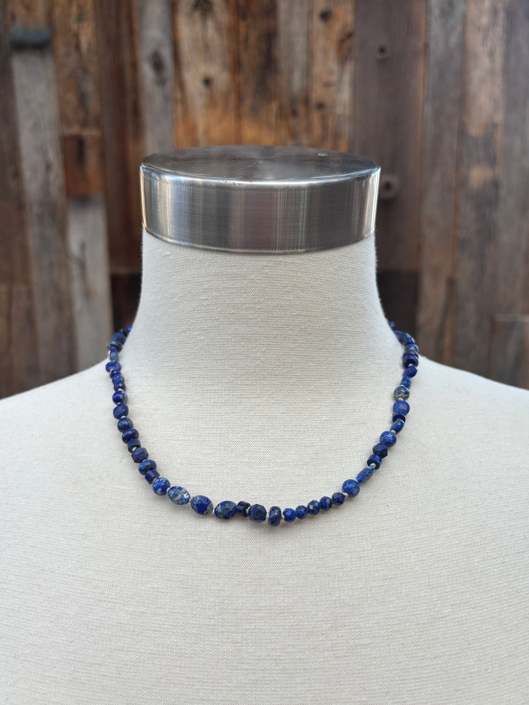 Radiant Malas Assorted Beads Lapis Necklace
