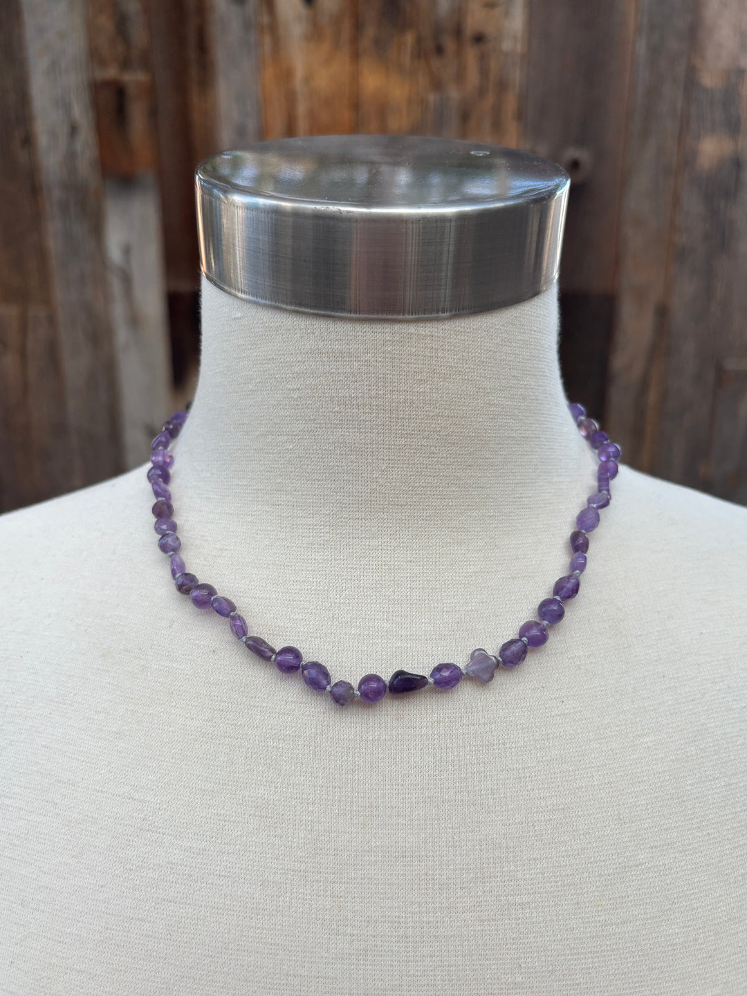 Radiant Malas Assorted Beads Amethyst Necklace