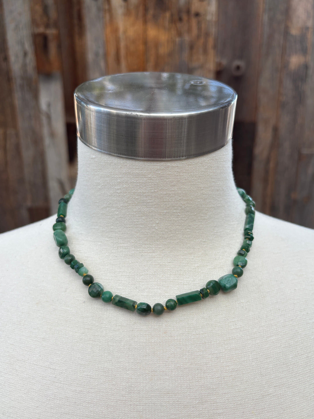 Radiant Malas Assorted Beads African Jade Necklace