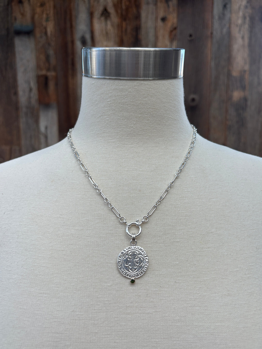 Ashton Milan Cross Coin Necklace
