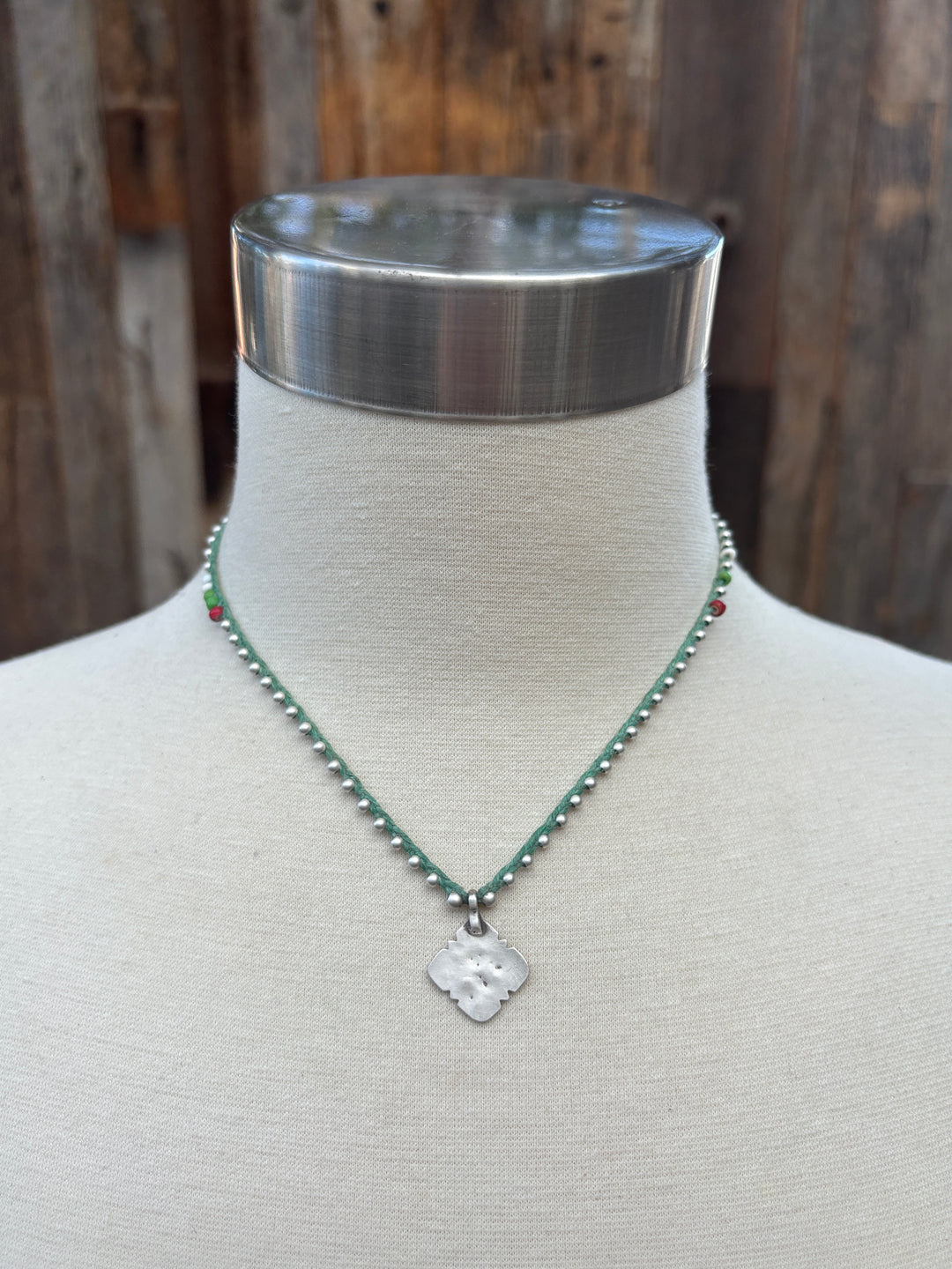 Minetta Sage Green with Star Pendant Necklace