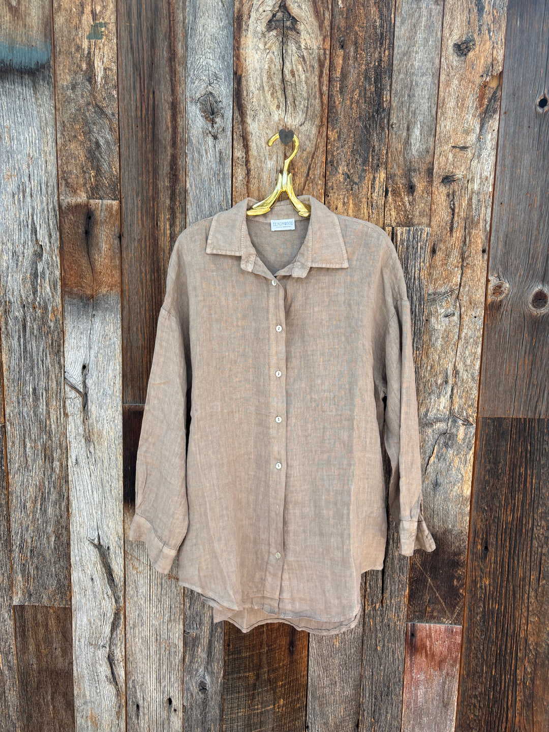 Beachwood the Label The Palma Shirt Taupe O/S