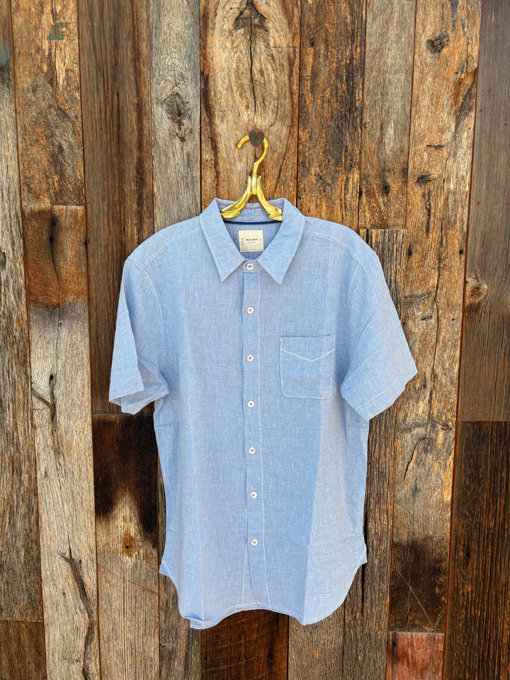 True Grit S/S 1 Pocket Shirt- Soft Blue
