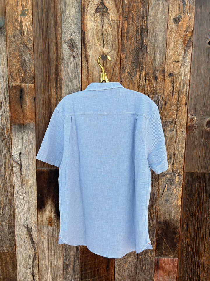 True Grit S/S 1 Pocket Shirt- Soft Blue