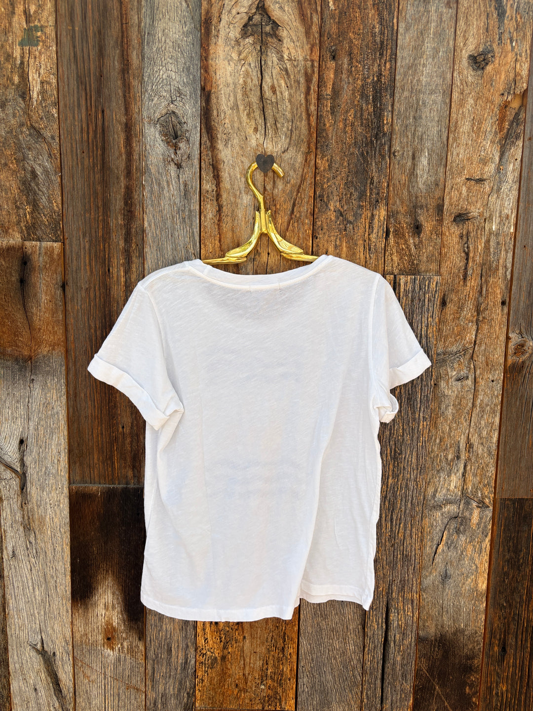 Sundry Rolled Sleeve Tee La Mer - Optic White