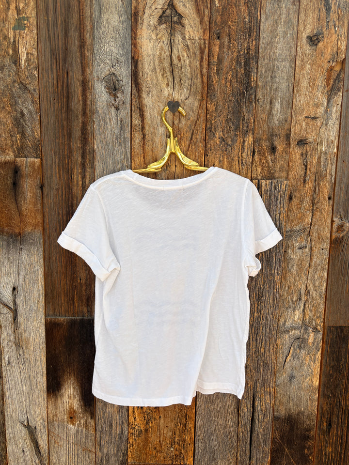 Sundry Rolled Sleeve Tee La Mer - Optic White