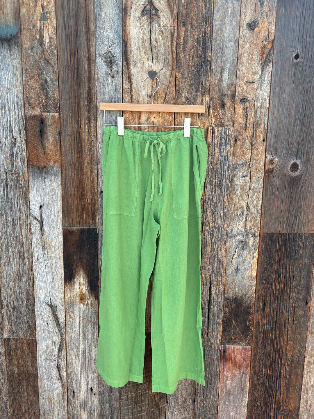 Sundry Cropped Workwear Pant - Lime