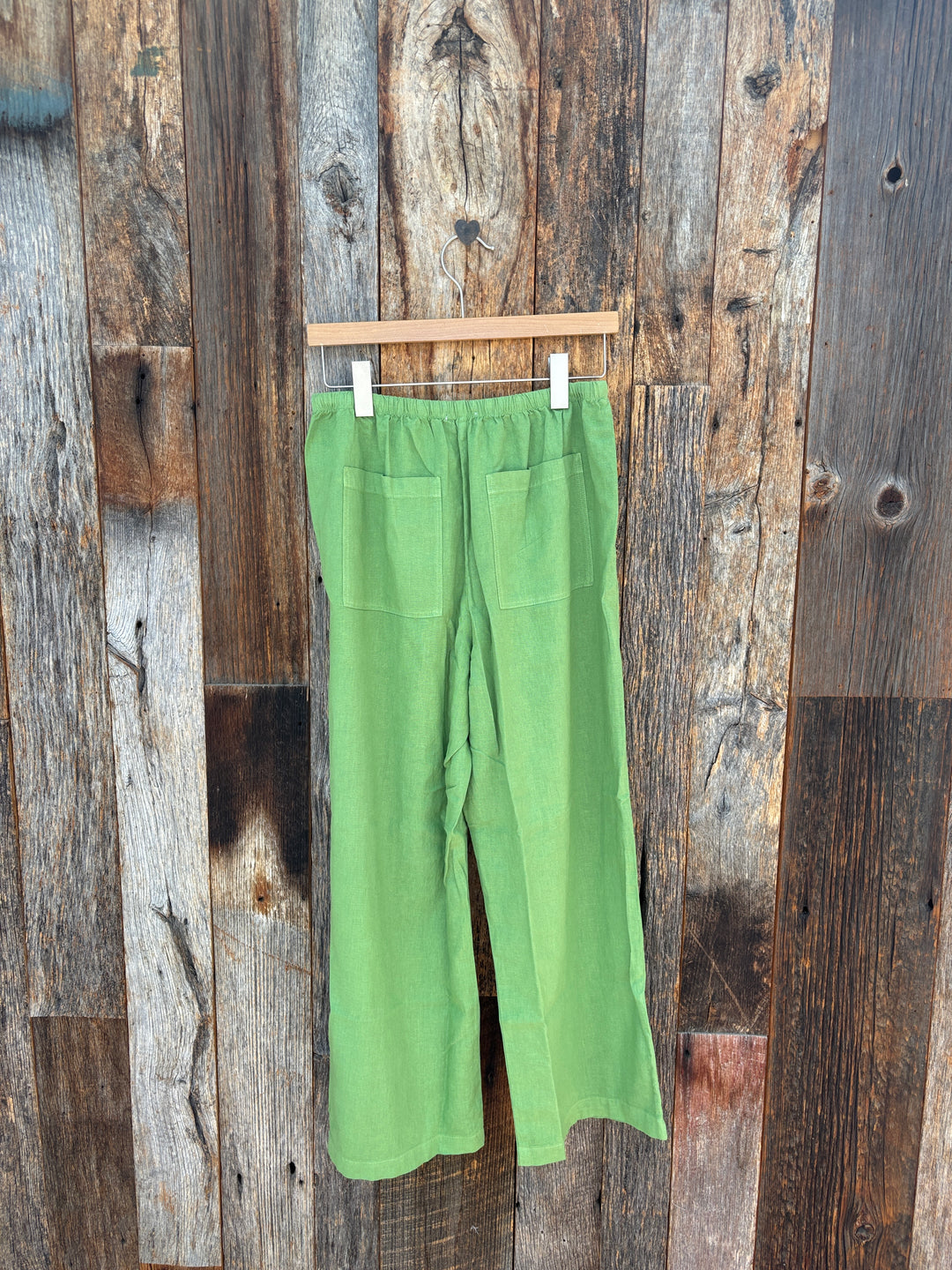 Sundry Cropped Workwear Pant - Lime