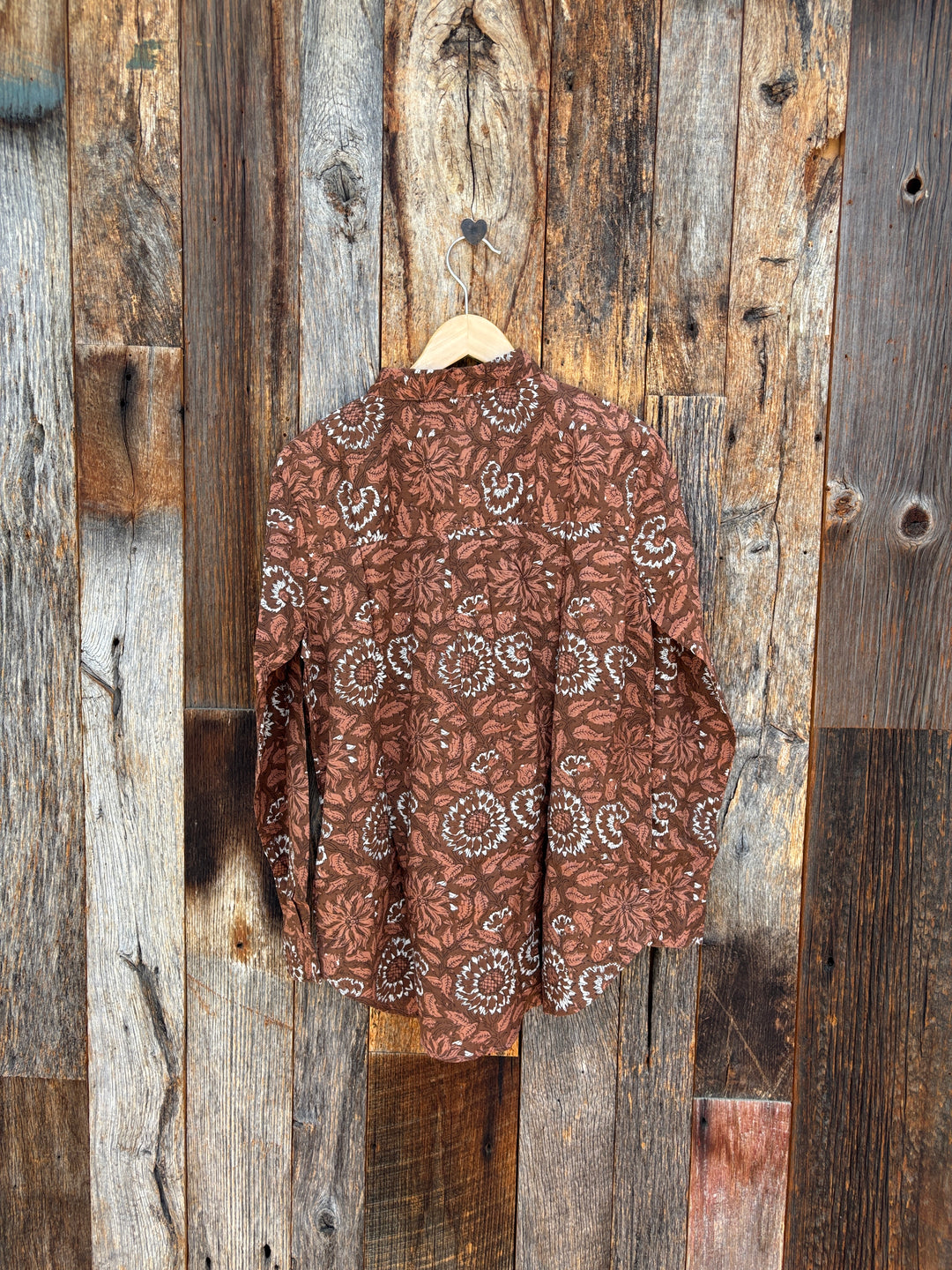 ... and For Good Boyfriend Shirt Abington Floral Cocoa