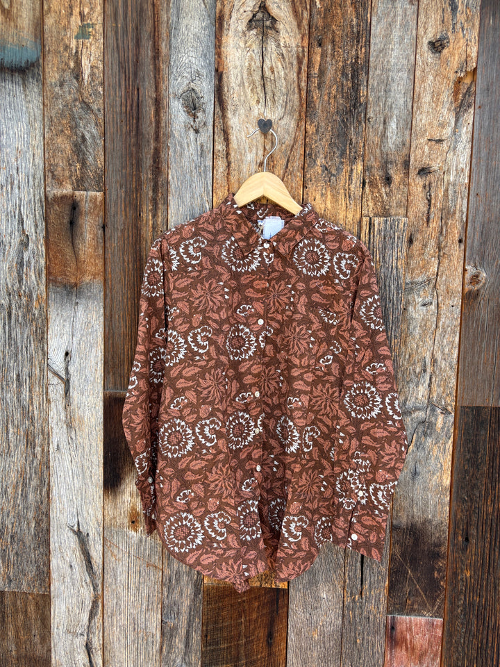 ... and For Good Boyfriend Shirt Abington Floral Cocoa