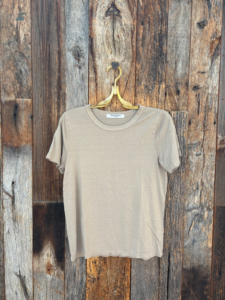 Project Social T Baker Crew Neck Tee Desert Taupe