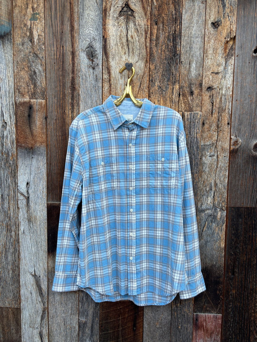 True Grit L/S 2 Pocket Shirt- Blue
