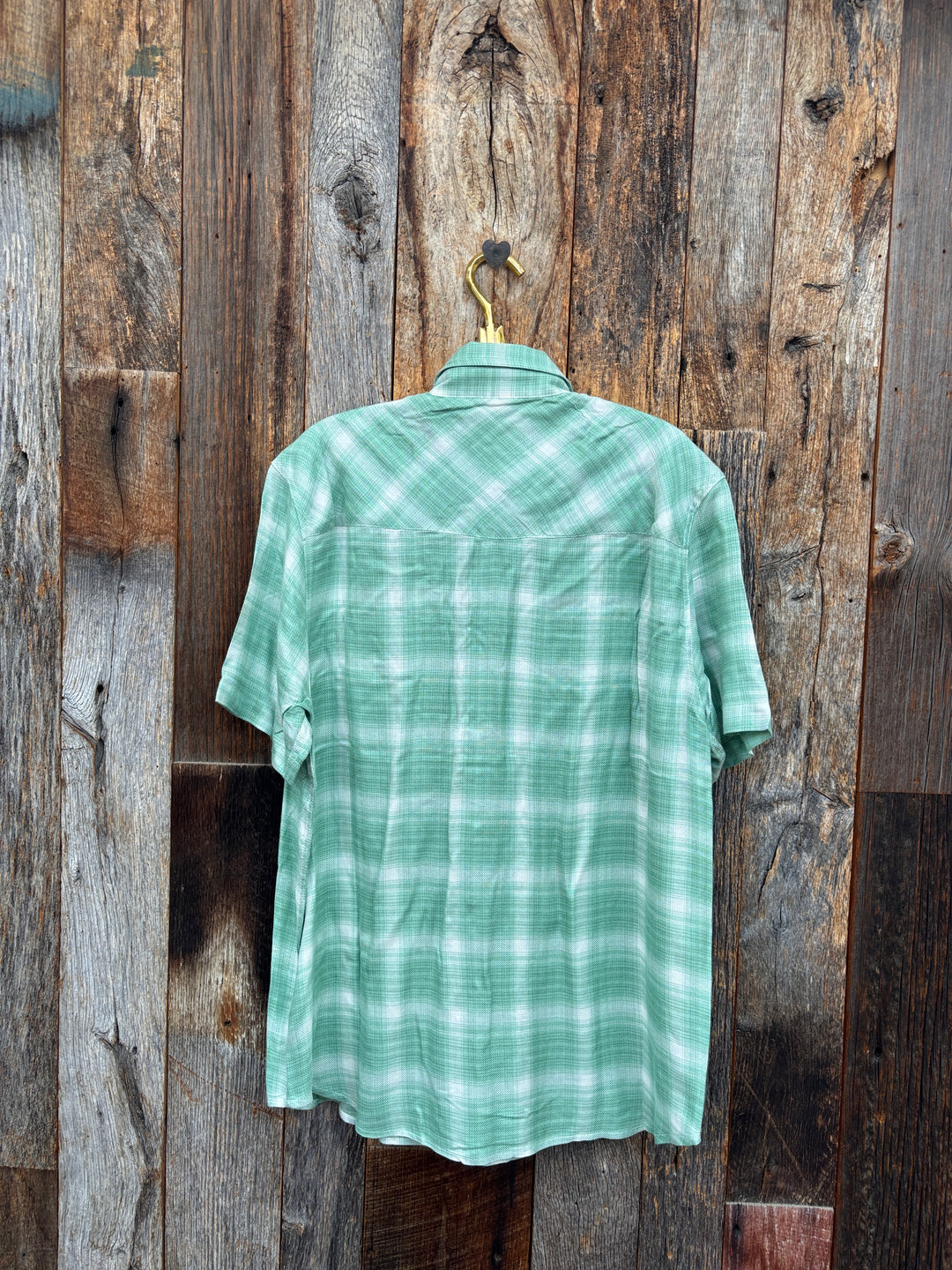 True Grit S/S 2 Pockets Western Shirt Green