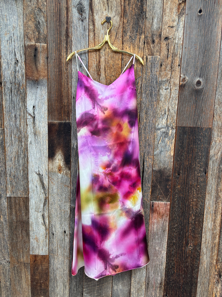 Isabella V 100% Italian Dyed Silk Claudia Slip Dress