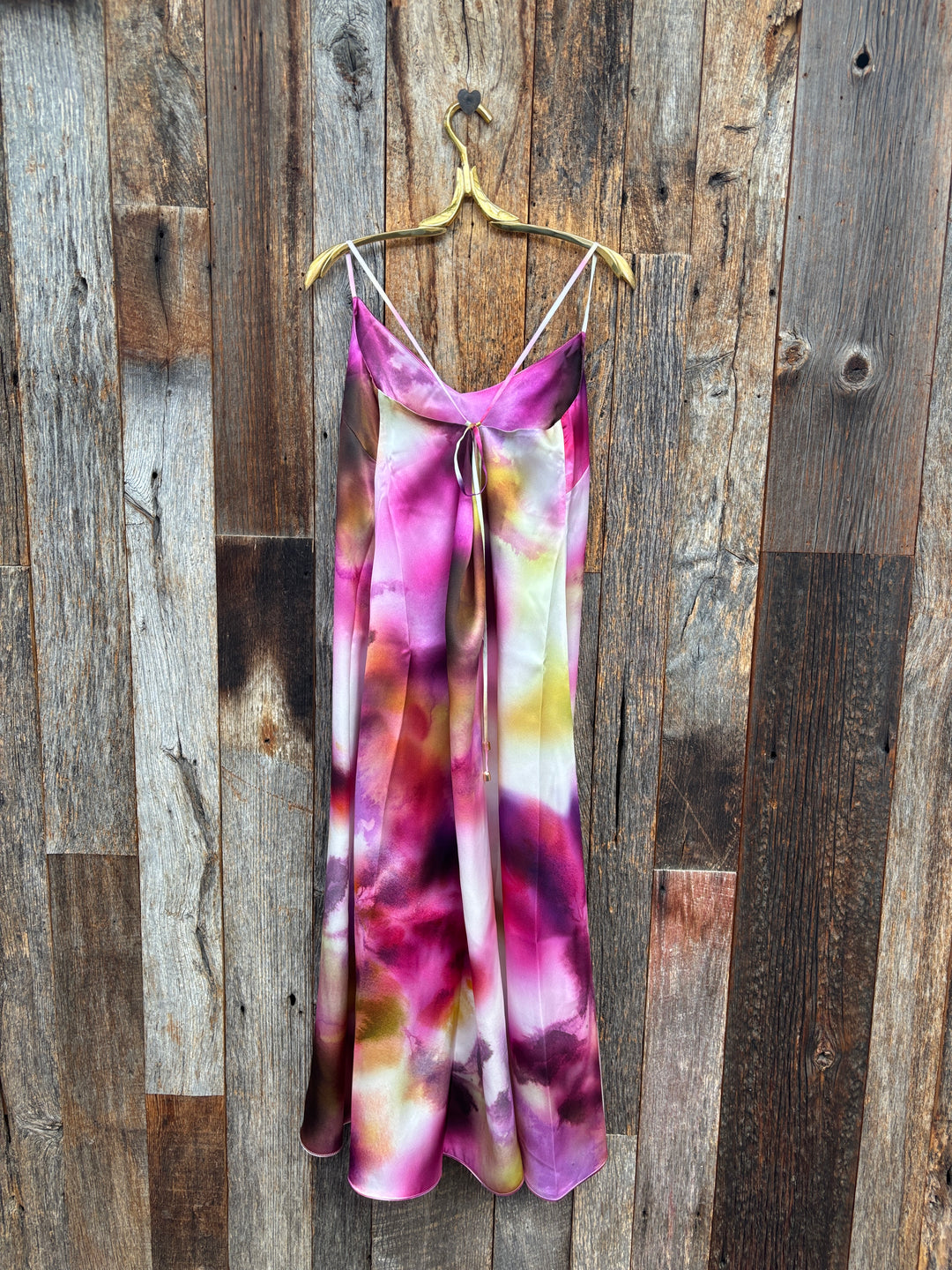 Isabella V 100% Italian Dyed Silk Claudia Slip Dress
