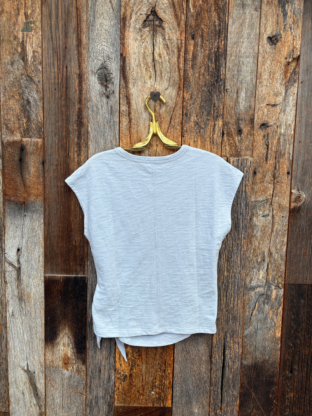 Lilla P Tie Front Tee Glacier