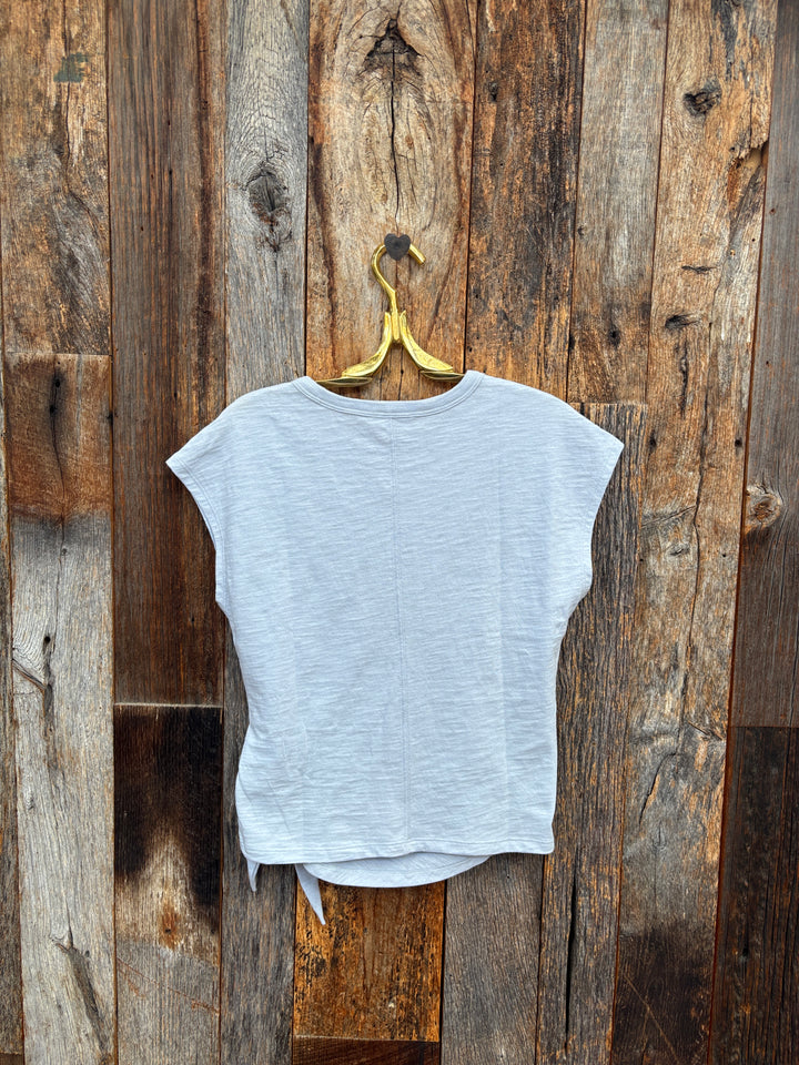 Lilla P Tie Front Tee Glacier