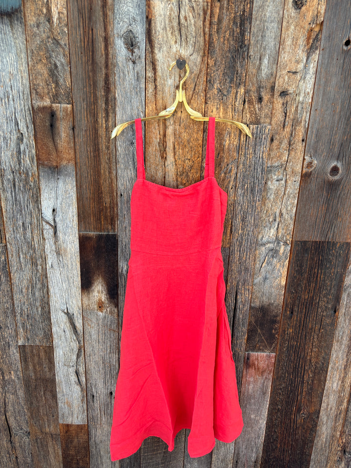 Bella Dahl Apron Midi Dress - Scarlett Sand
