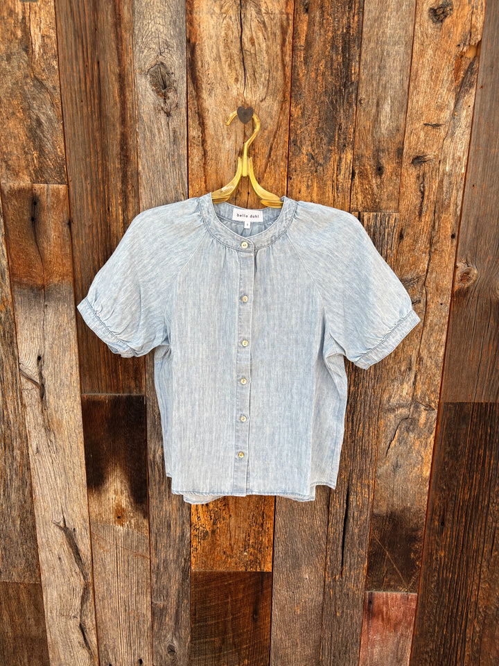 Bella Dahl S/S Raglan Shirt - Sun Bleached Wash