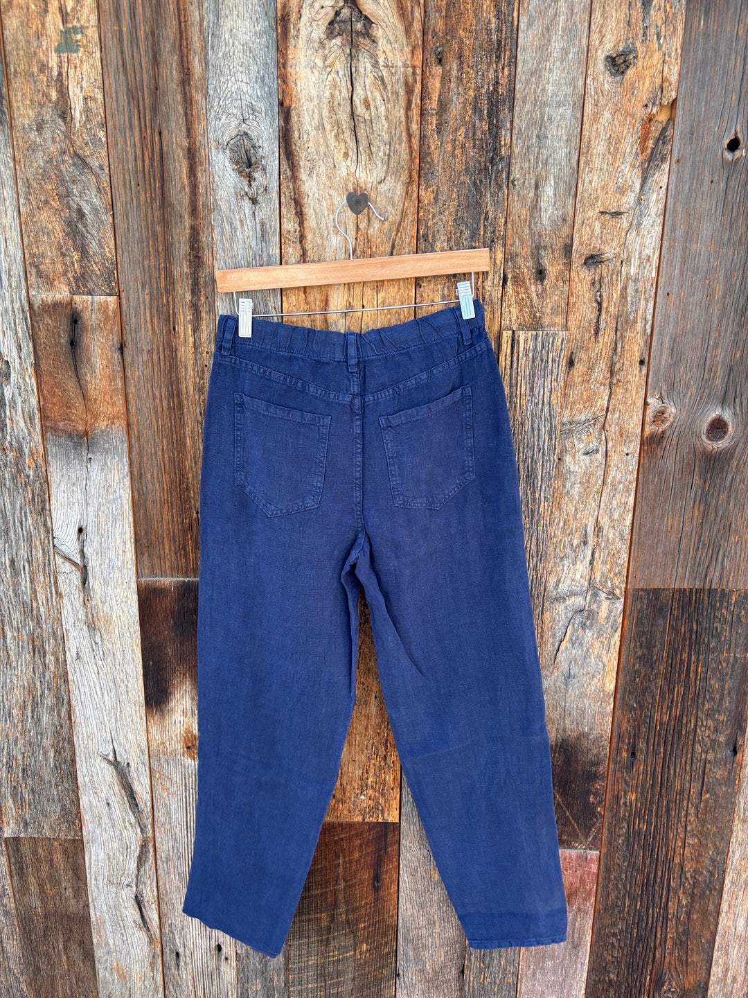 Bella Dahl Soft Barrel Zip Front Pants - Nautical Night