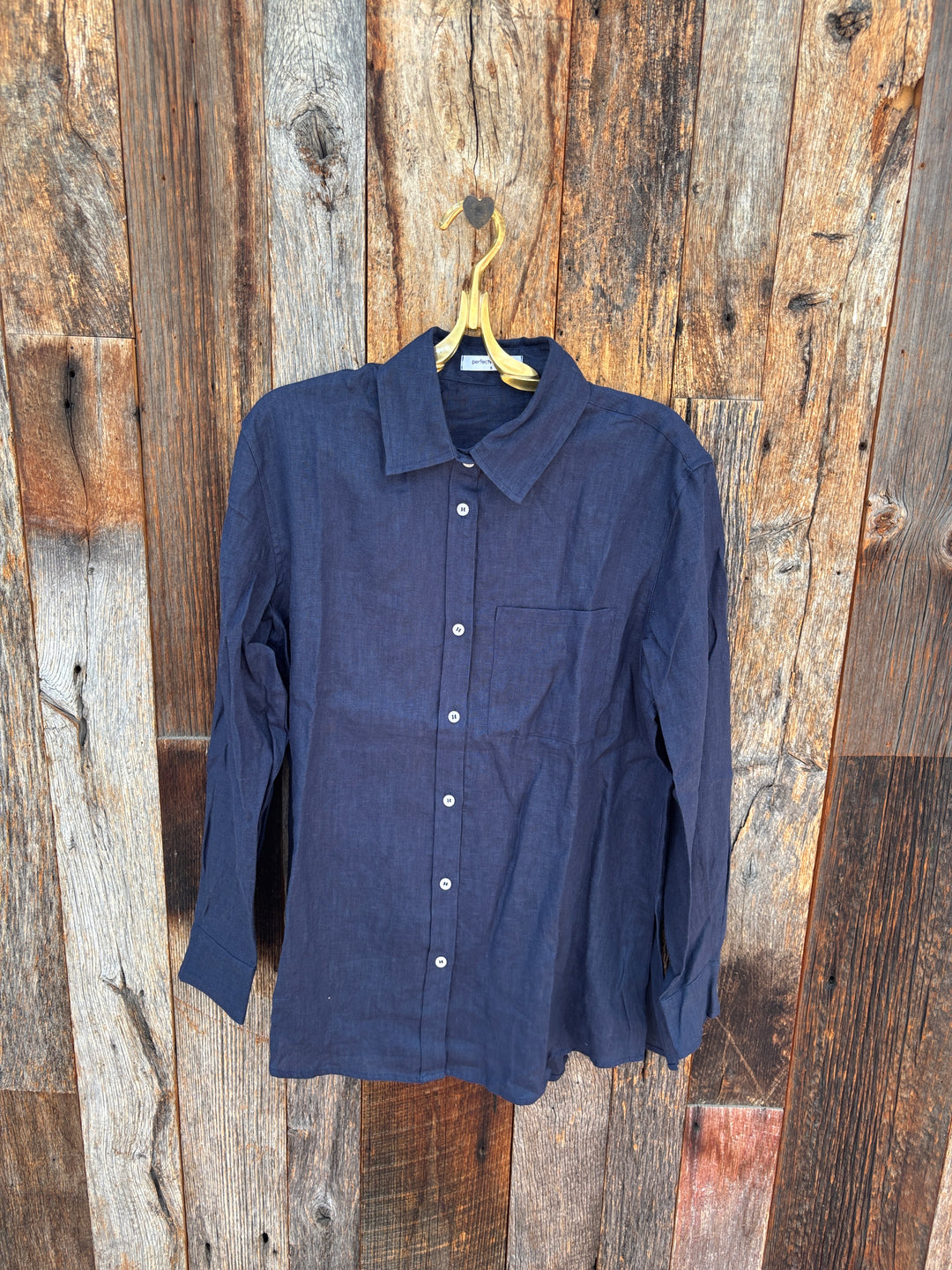 Perfect White Tee - Lorelai Linen Button Down