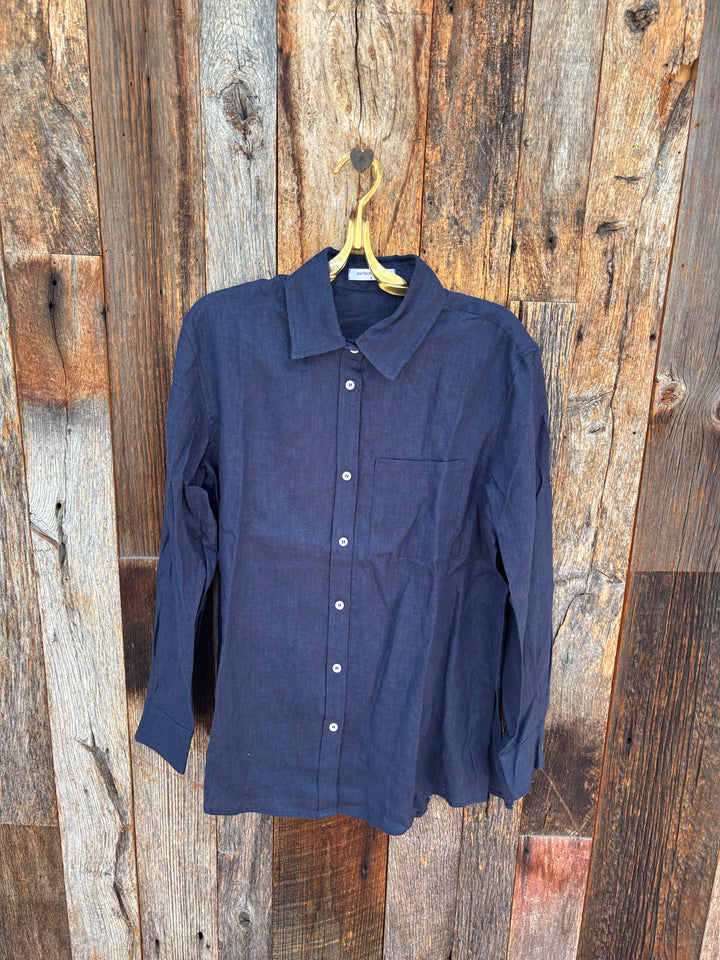 Perfect White Tee - Lorelai Linen Button Down