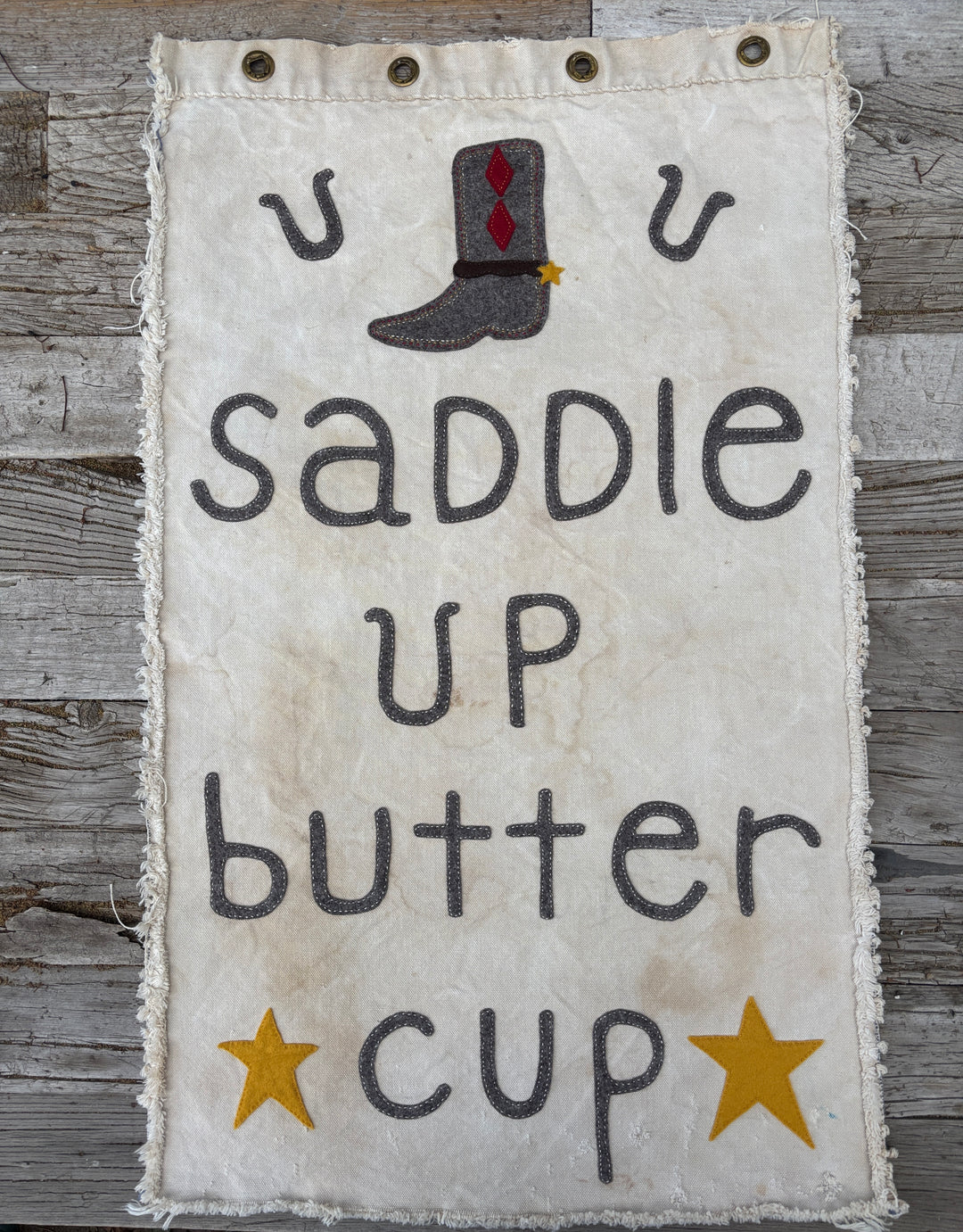 The Huntress Designs Saddle Up Buttercup Tapestry