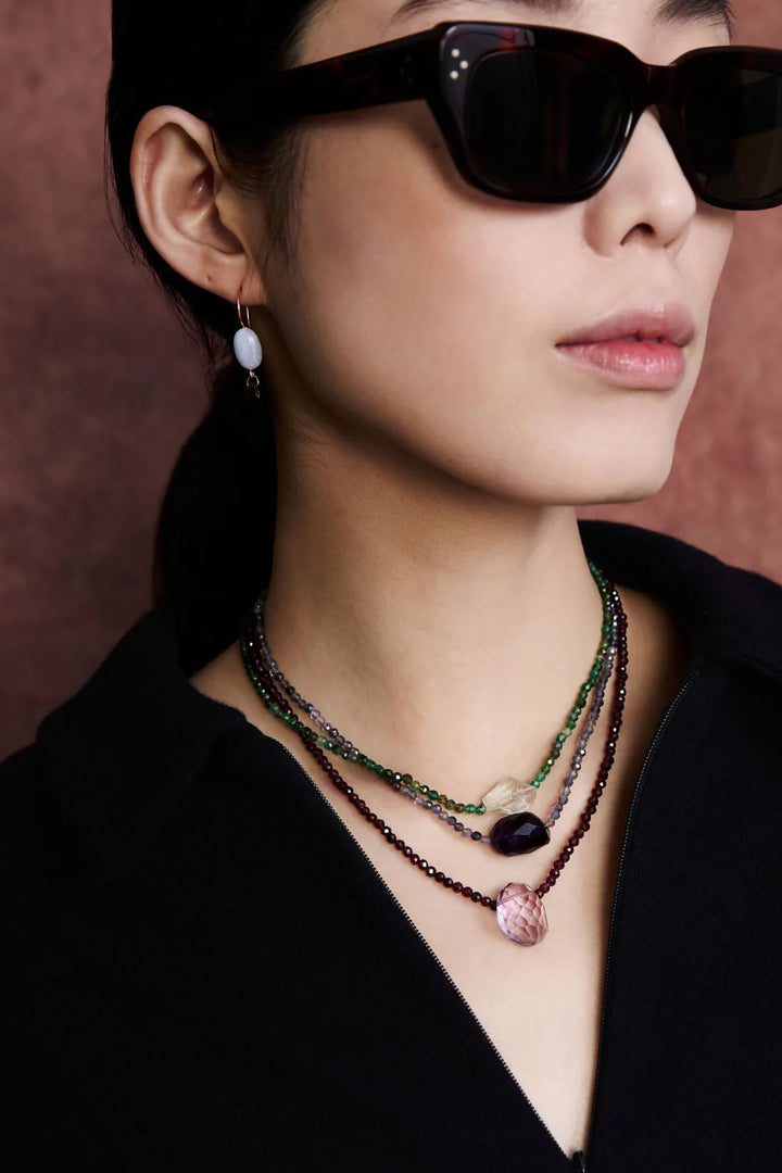 Chan Luu Claire Necklace Iolite NS-15464LQ SS