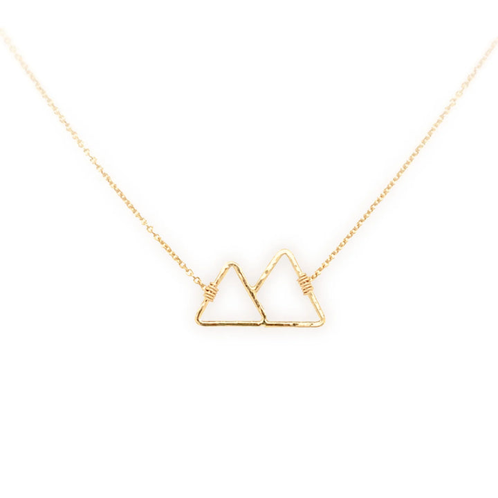 Sabina 2 Peaks Mountain Necklace GF