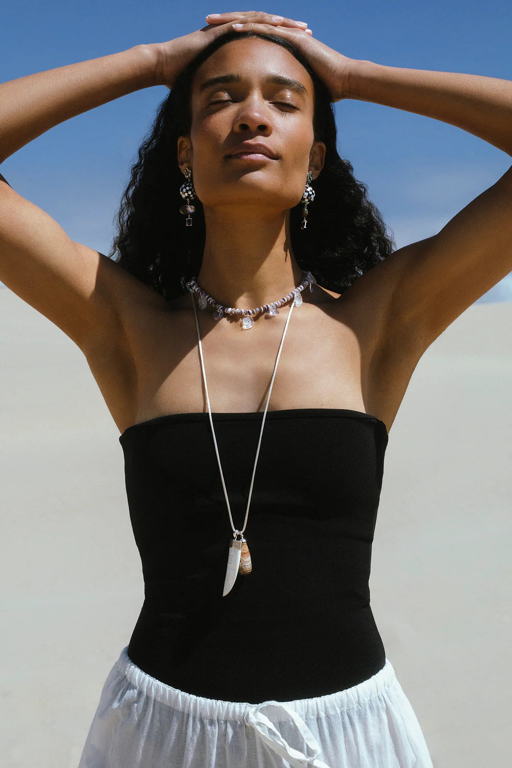 Chan Luu Plage Necklace Crystal Mix NS-15343LQ