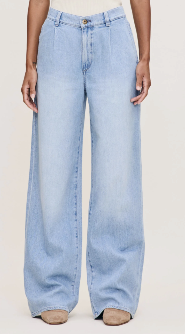 DL1961 Isabel Wide Leg Mid Rise Beachfront