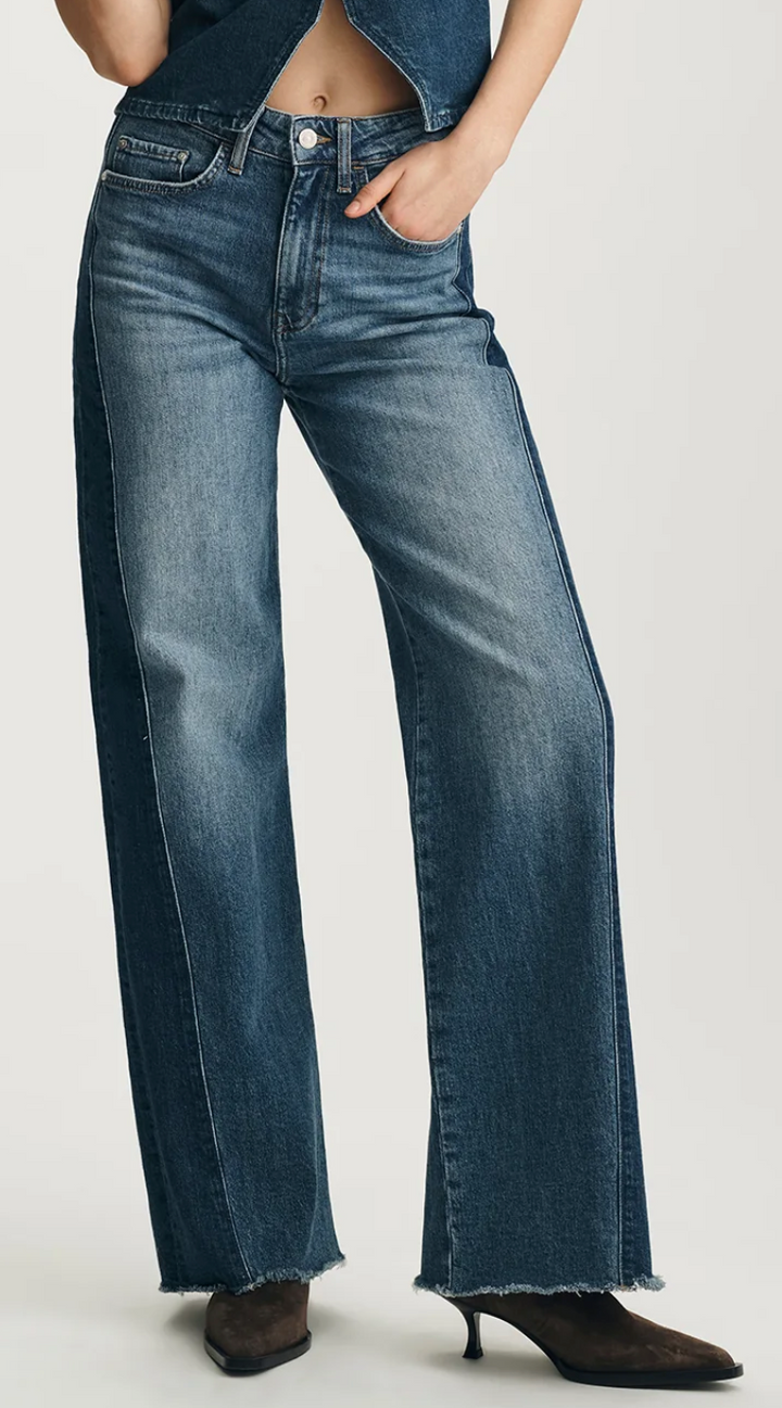 Mavi Malibu Wide Leg Jeans Blocking Denim Jeans