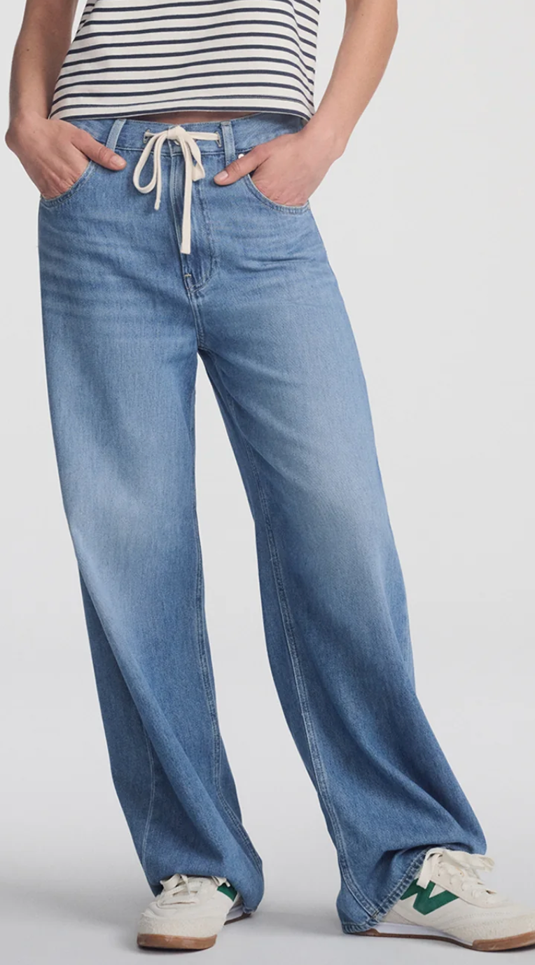Mavi Nella High Rise Wide Leg Jeans Well Blue
