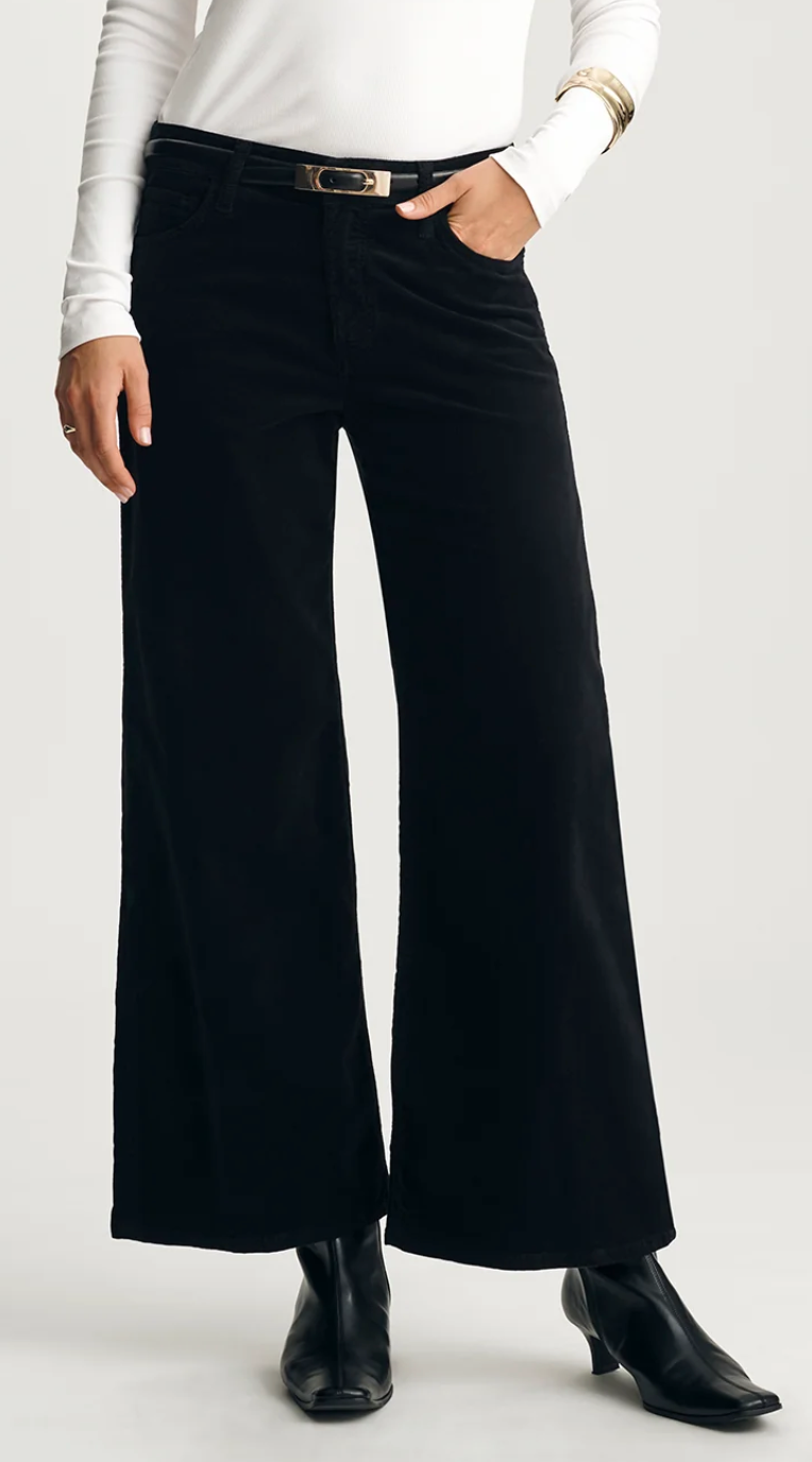 Mavi Paloma Mid Rise Black Velvet