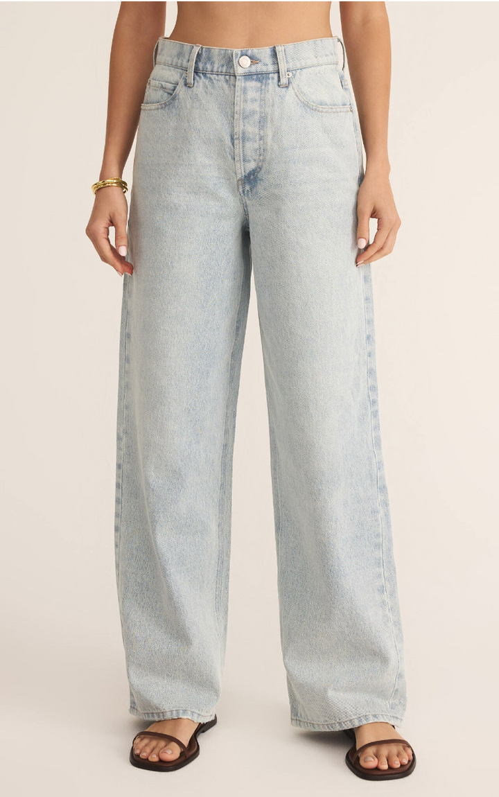 Z Supply Lou Denim Pant Faded Indigo