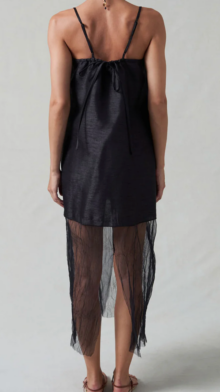 Chan Luu Silk Dress Black PC-DR-3509